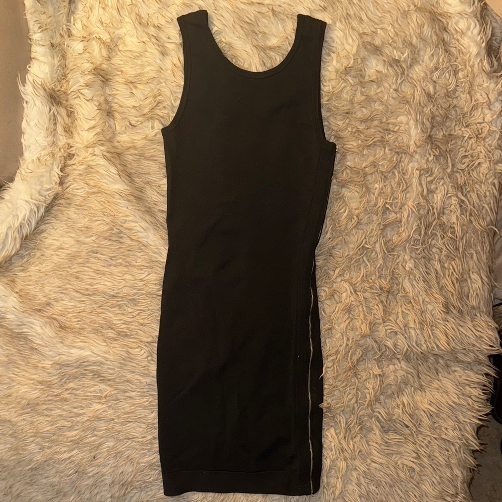 Robert Rodriguez Black Midi Dress With Zipper